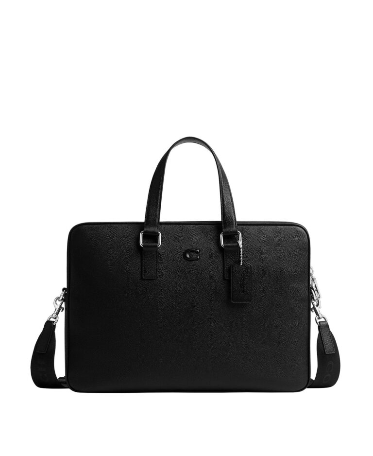 Men's Caden Brief Crossgrain Leather Bag
