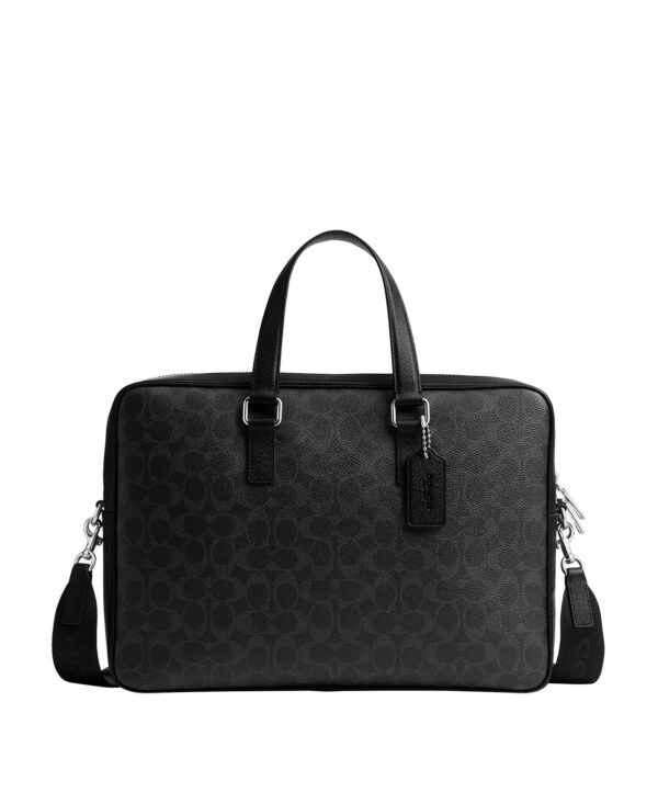 Men's Caden Brief Signature Coated Canvas Laptop Bag