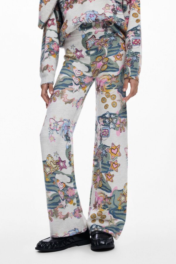Girls's Elastic pants with patterns