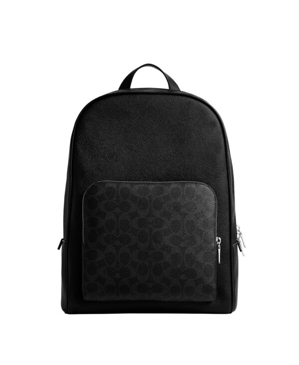Men's Wade Coated Canvas and Crossgrain Leather Backpack