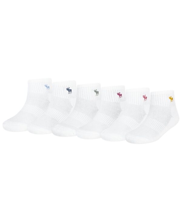 Boys' and Girls' Neutral Ankle Socks, 6-Pack