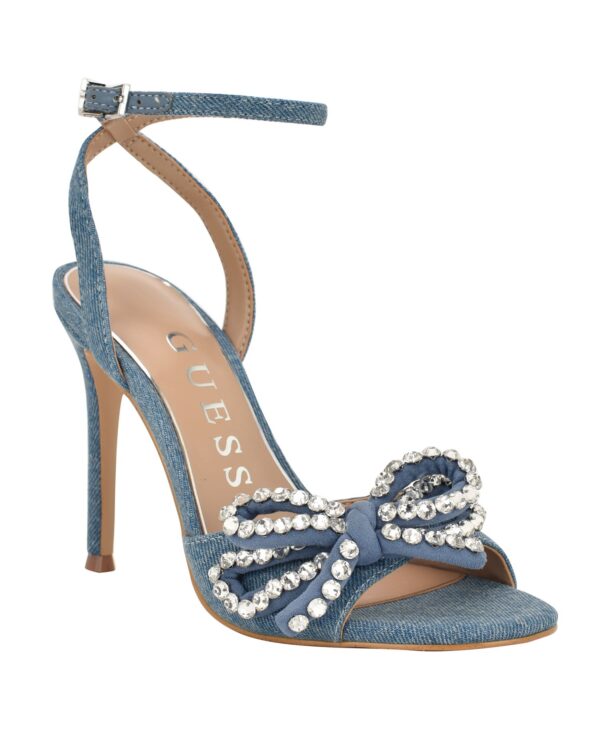 Women's Charmin Rhinestone Bow Ankle Strap Dress Sandals