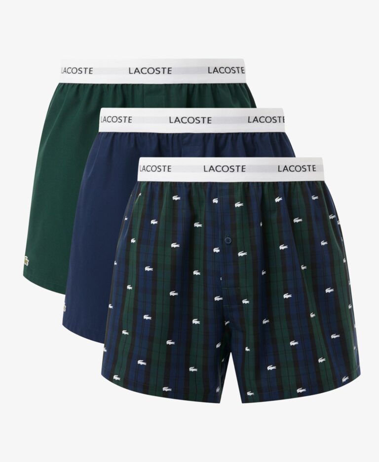 Men's 3-Pack Regular-Fit Woven Boxer Set