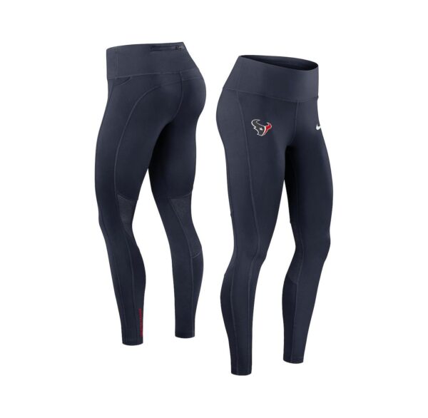 Women's Navy Houston Texans Primetime Epic Fast Performance Leggings