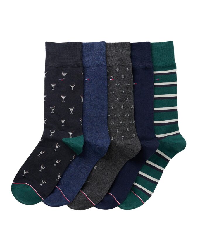 Men's Dress Crew Socks, 5-Pack