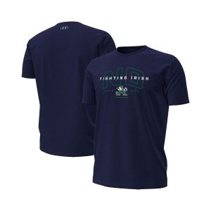 Men's Navy Notre Dame Fighting Irish Overlay Performance T-Shirt