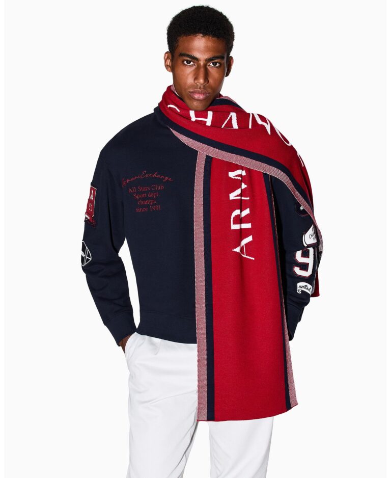 Men's Wool Wording Scarf