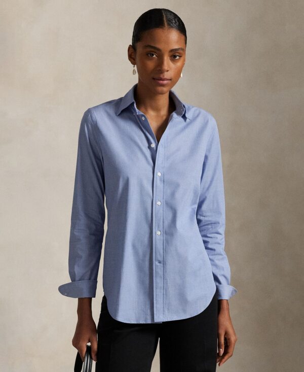Women's End-On-End Stretch Slim Fit Cotton Shirt