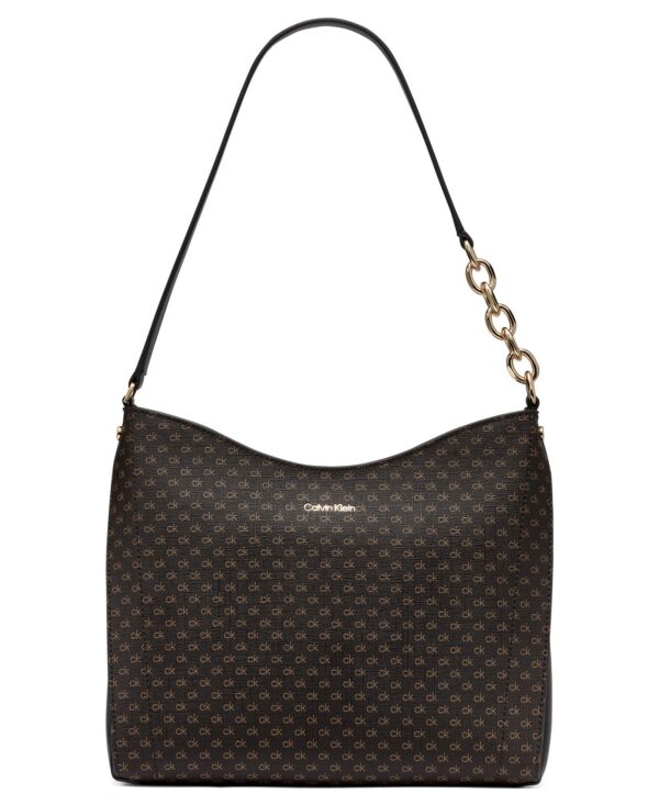 Nova Top Zipper Mini Signature Chain Shoulder Bag