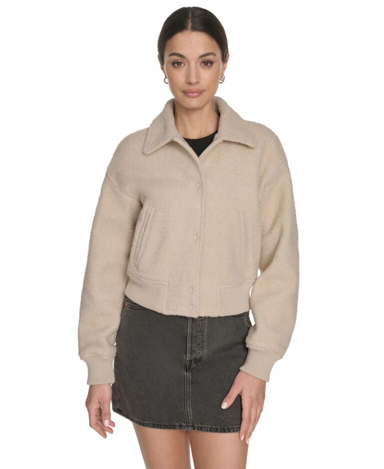 Women's Laydown Collar Bomber Jacket