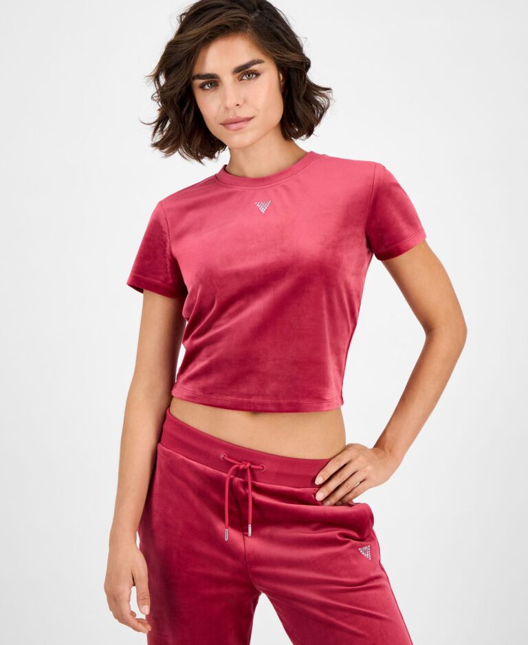 Women's Couture Short-Sleeve Regular Velour T-Shirt