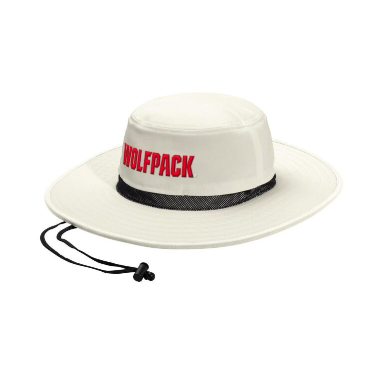 Men's and Women's Cream NC State Wolfpack Wide Brim Boonie Bucket Hat