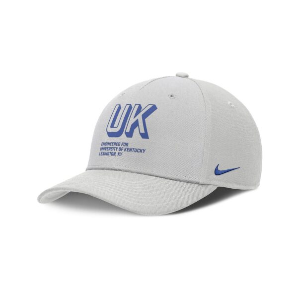 Men's Gray Kentucky Wildcats 2025 Sideline Dust Pinched Rise Adjustable Hat