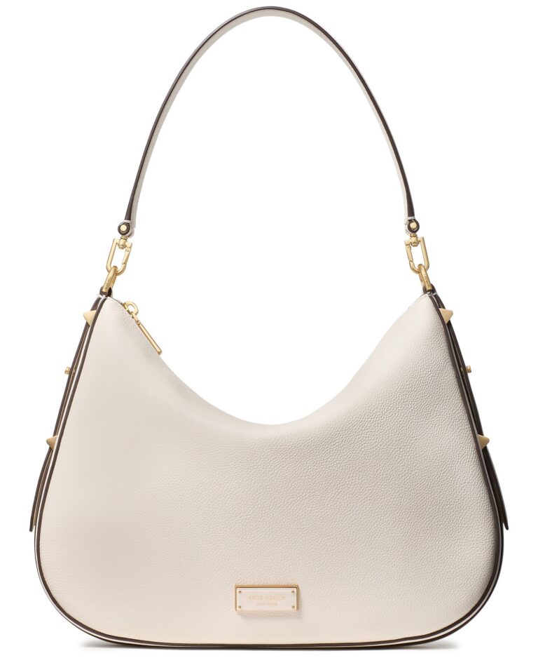 Liv Large Pebbled Leather Hobo Shoulder Bag