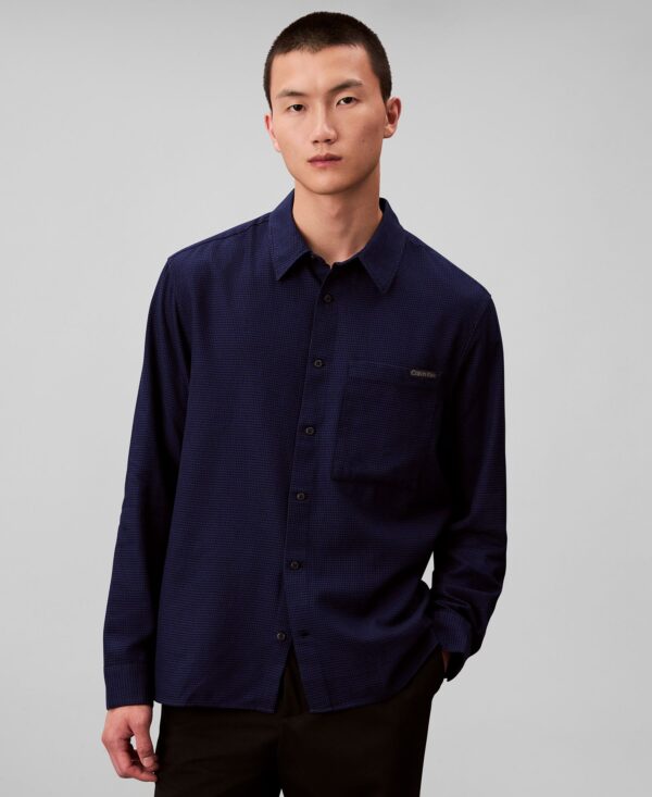 Men's Classic-Fit Yarn-Dyed Houndstooth Shirt