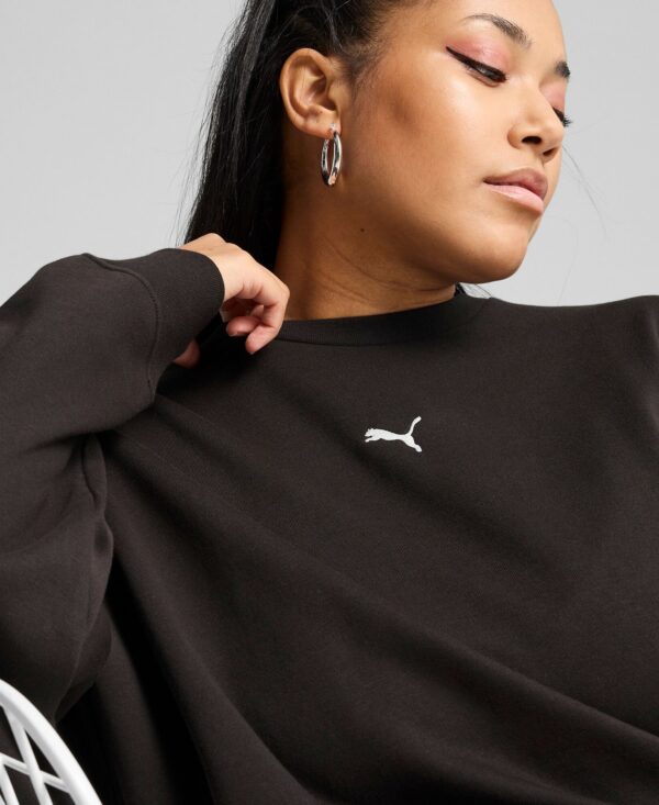 Women's Essential Oversized Crew Fleece Sweatshirt