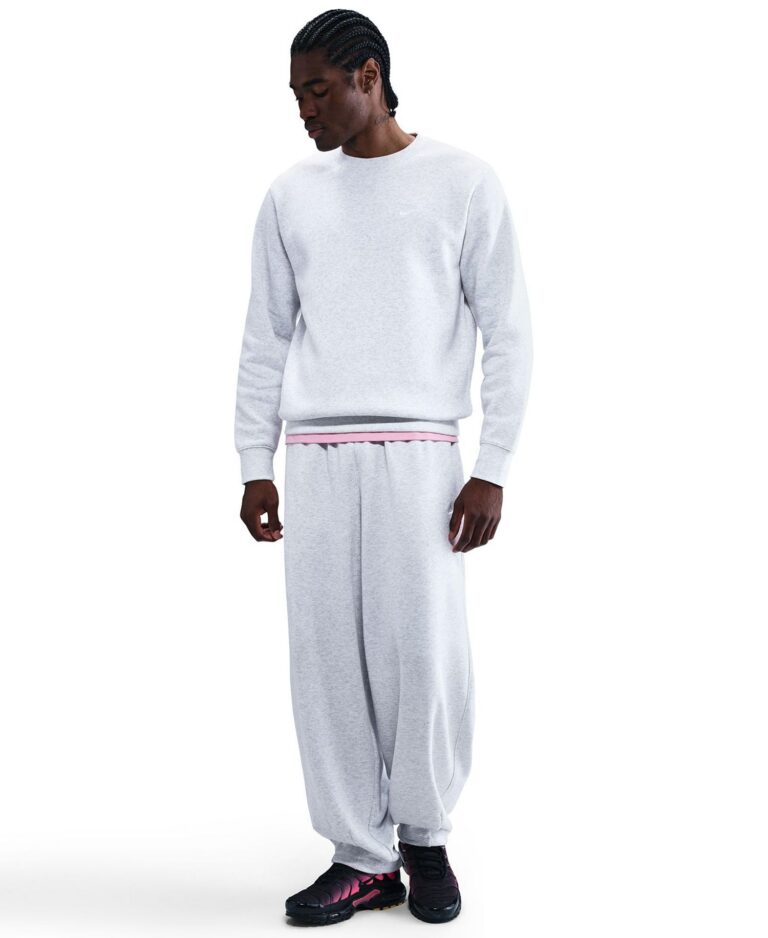 Men's Pullover Fleece Crewneck Logo Sweatshirt