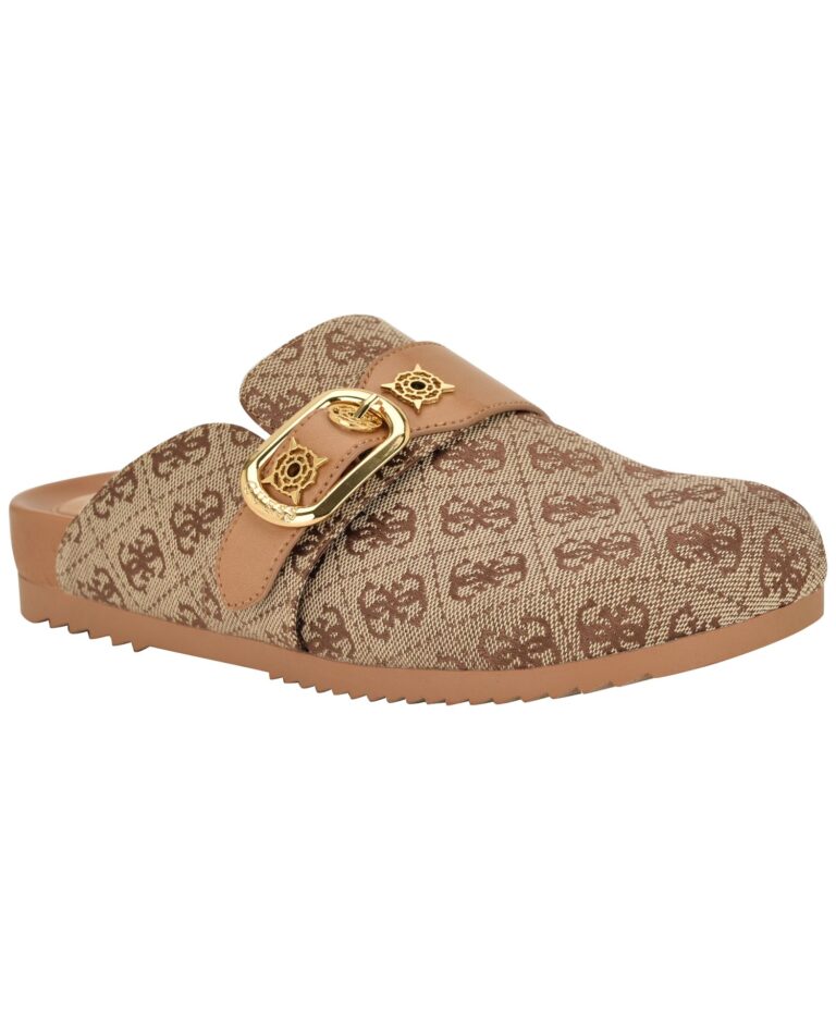 Womens Galavanta Buckle Slip-On Flat Clogs