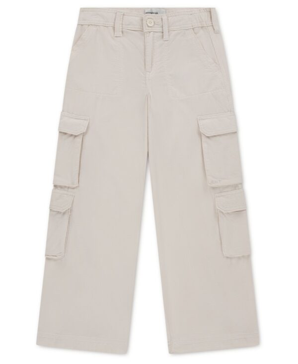 Girls' Corduroy Wide Leg Cargo Pants