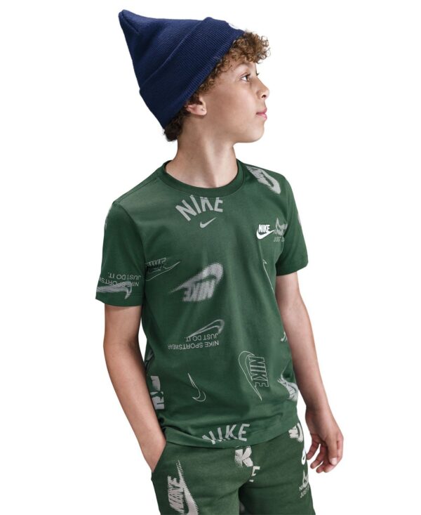 Big Kids Sportswear Printed Cotton T-Shirt