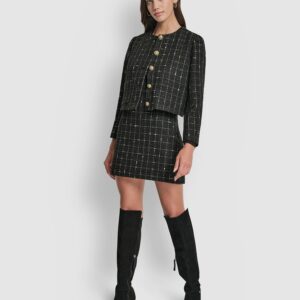Women's Back Darts Mini Skirt
