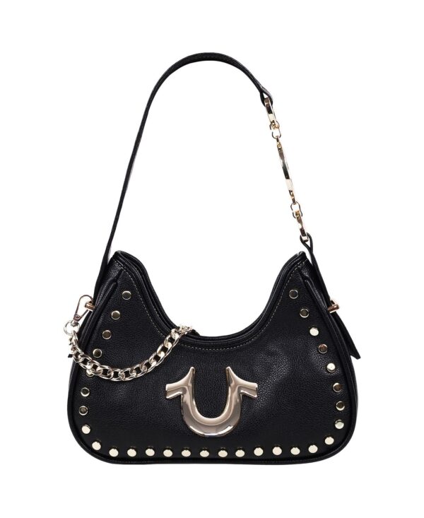 Studded Pebble Hobo Bag