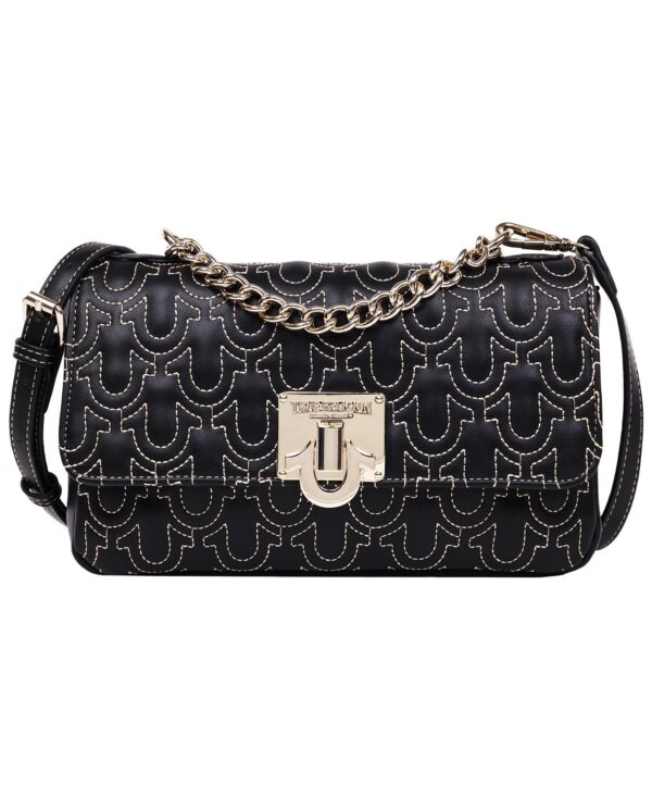 Horseshoe Quilted Flap Shoulder Bag