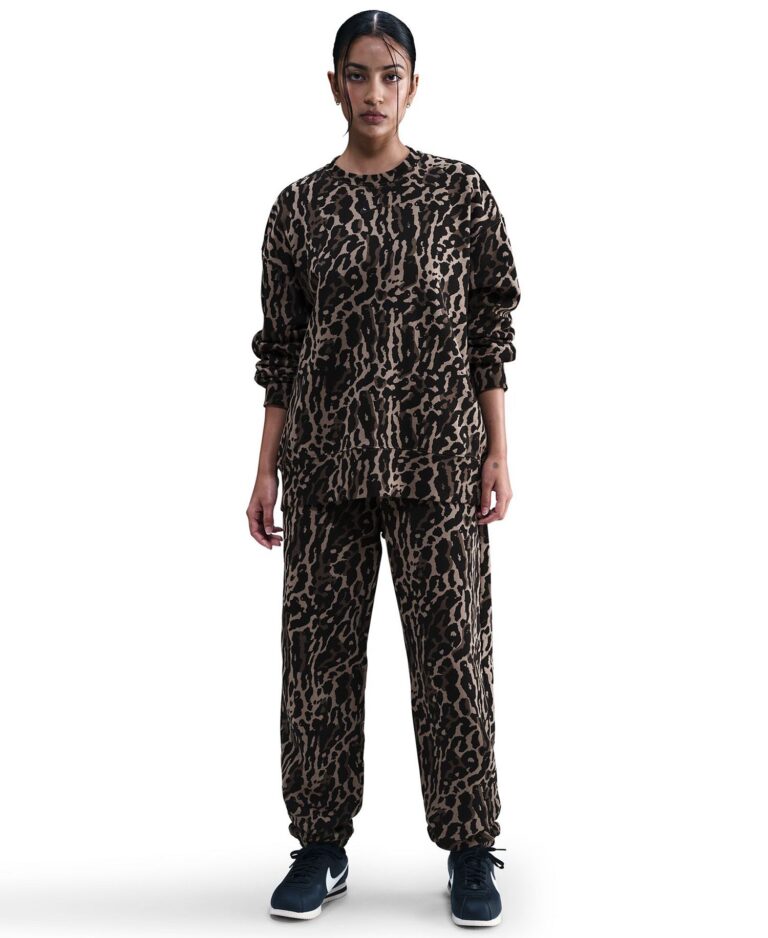 Women's High-Waisted Oversized Printed Sweatpants