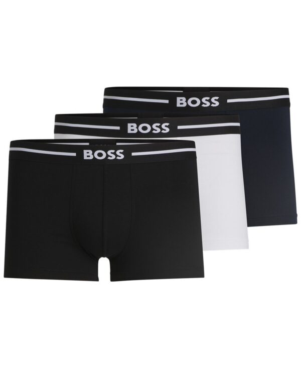 Men's 3-Pack Bold Logo Trunks Underwear