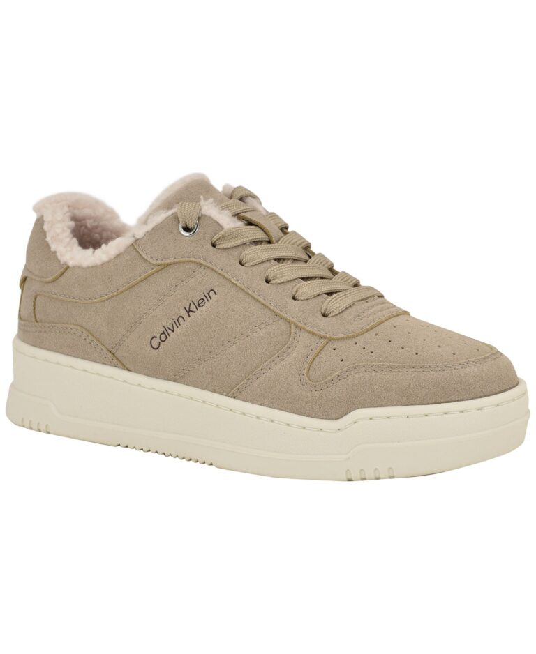 Women's Pozay Cozy Suede Lace-Up Sneakers