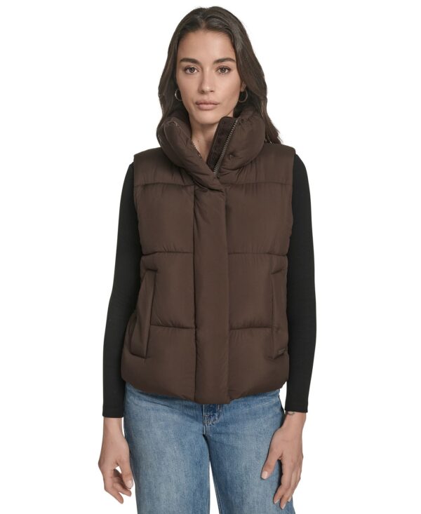 Women's Stand Collar Puffer Vest