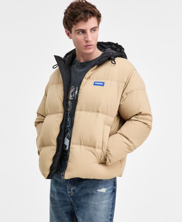 Men's Bodo Contrast-Hood Insulated Jacket