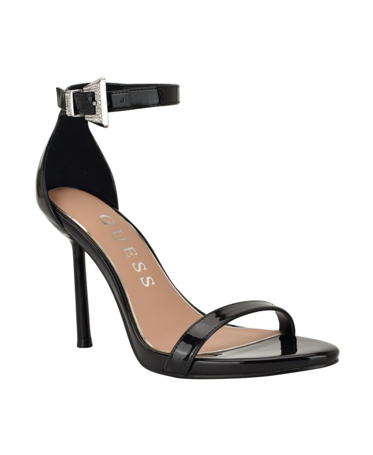 Women's Insraa Rhinestone Buckle Stiletto Dress Sandals