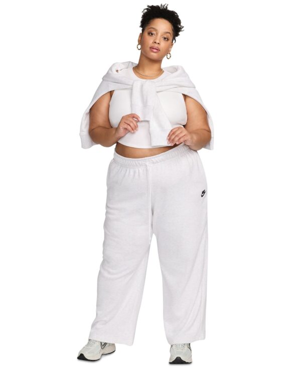 Plus Size Sportswear Club Fleece Mid-Rise Wide-Leg Sweatpants