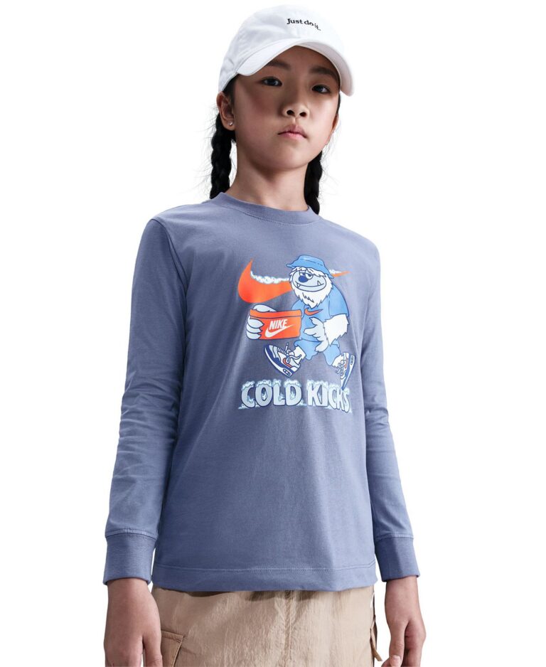 Kids' Sportswear Printed Long-Sleeve T-Shirt