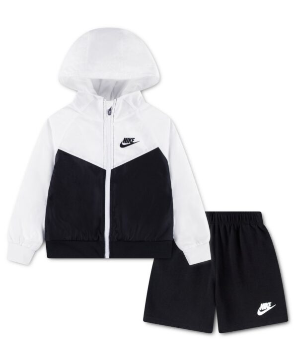 Boys' Toddler 2T-4T Windrunner Long-Sleeve Jacket and Shorts, 2-Piece Set