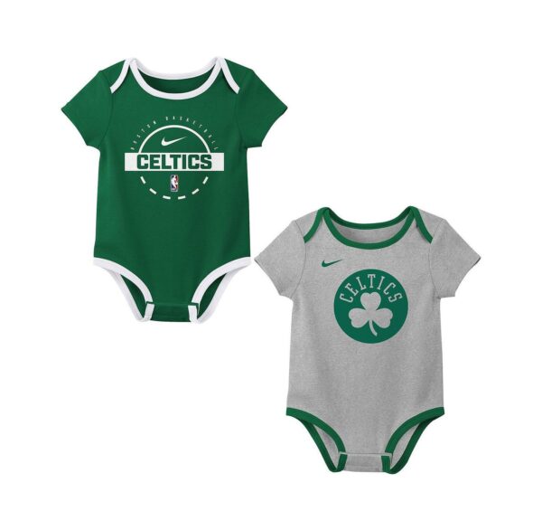 Baby Boys and Girls 2-Piece Boston Celtics Bodysuit Set