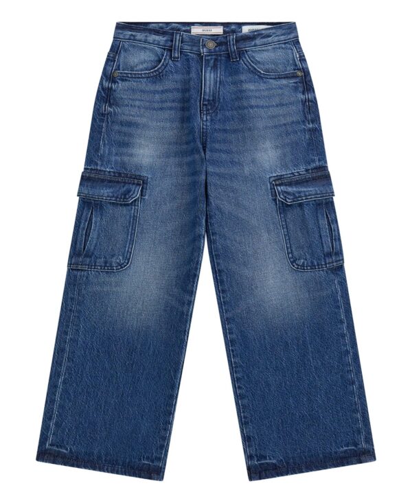 Boys' 7-18 Oversized Cargo Denim Jeans