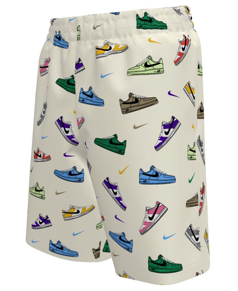 Boys' 8-20 Multi Sneaker Novelty Print Swim Trunks