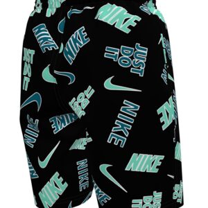 Boys' 8-20 Bold Logo Print Swim Trunks