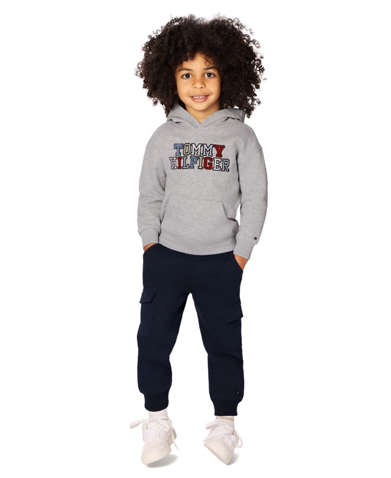 Boys' Toddler 2T-4T Hoodie and Cargo Joggers, 2-Piece Set