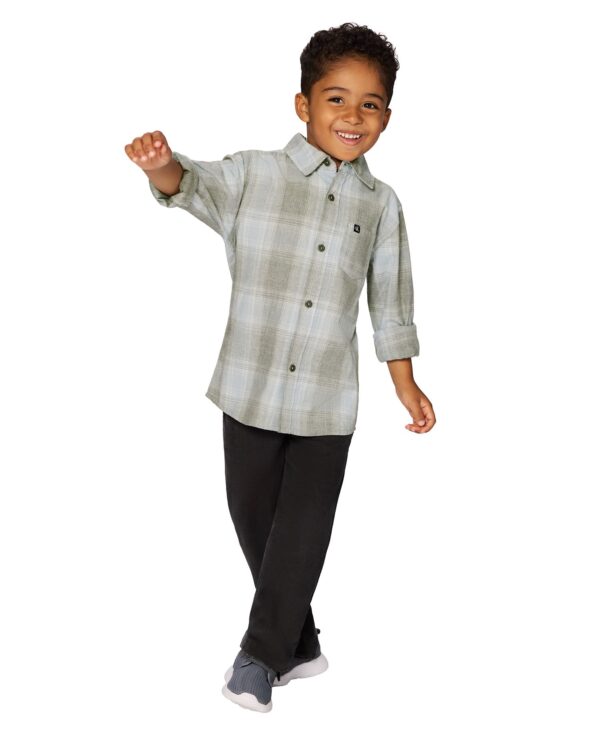 Boys' 2T-7 Plaid Shirt and Corduroy Pants, 2-Piece Set