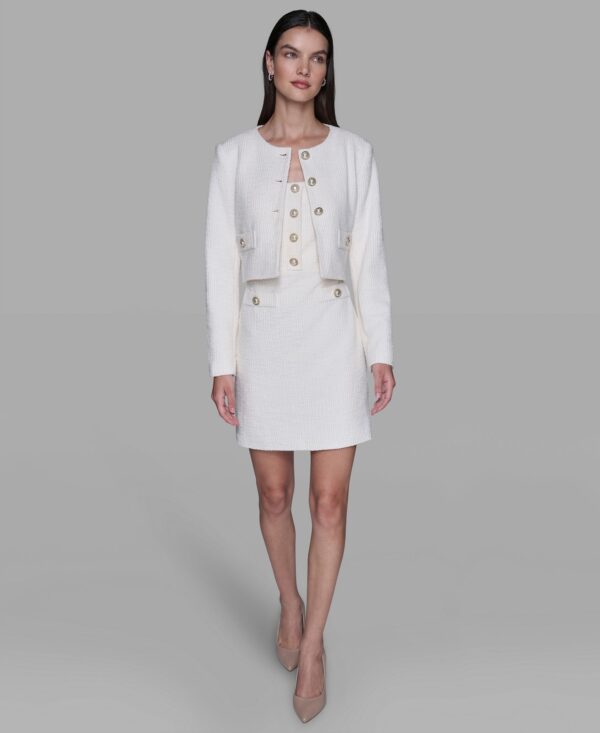 Women's Long-Sleeve Tweed Jacket