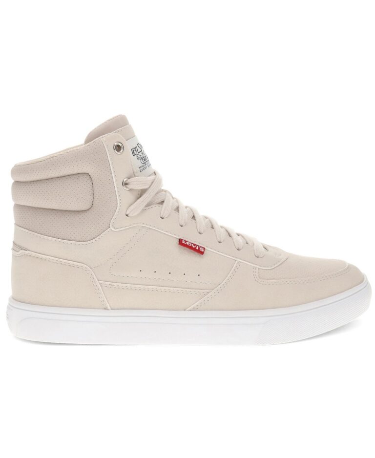 Men's Liam Hi-Top Round-Toe Sneakers