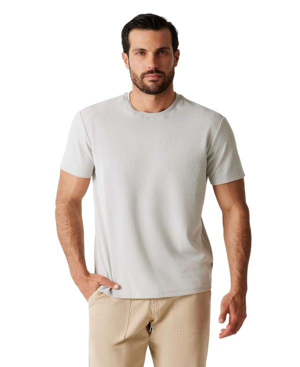Men's Blake Textured Crew Short-Sleeve Knit T-Shirt