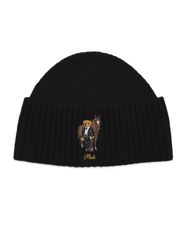 Men's Lunar New Year Bear Ribbed Cuff Beanie