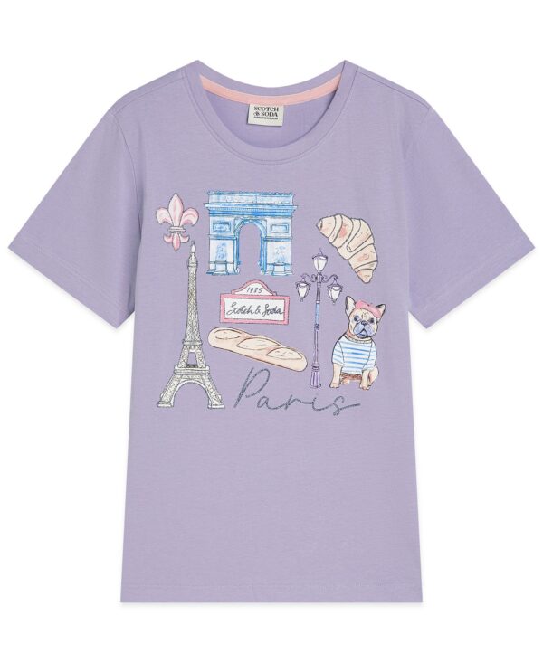 Girls' 7-16 Paris Graphic Print T-Shirt
