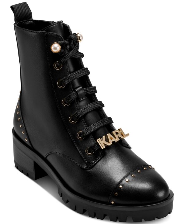 Prue Lace-Up Combat Booties