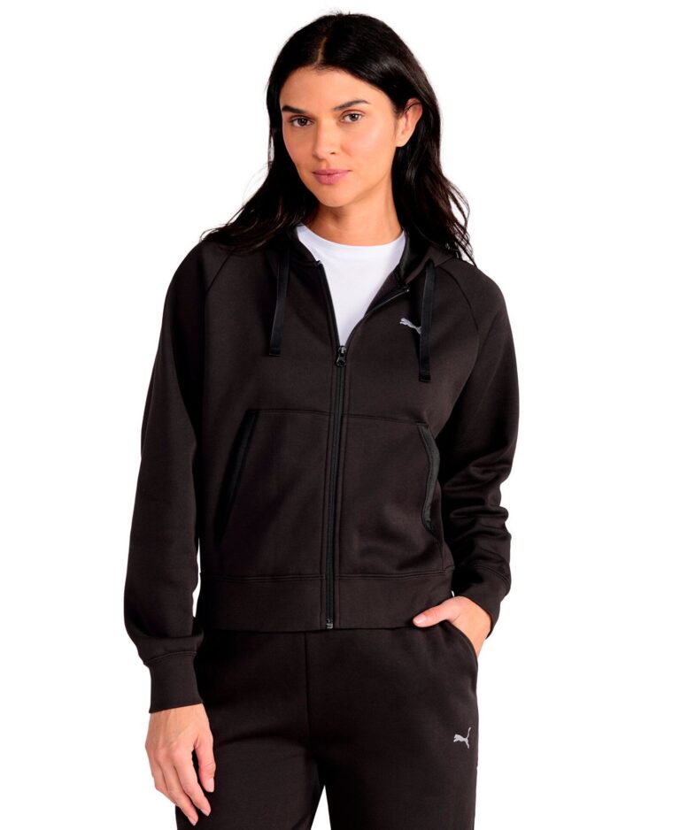 Women's Elevated Satin Full-Zip Fleece Hoodie