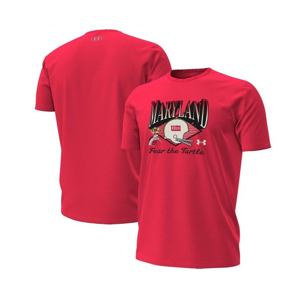 Men's Red Maryland Terrapins Vintage Collection T-Shirt